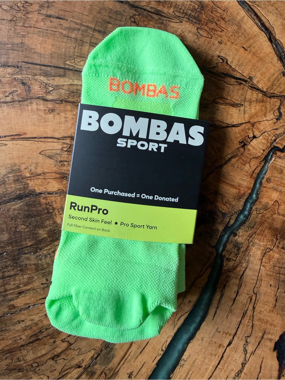 Bombas RunPro Sport Socks – Neon Lime – Small